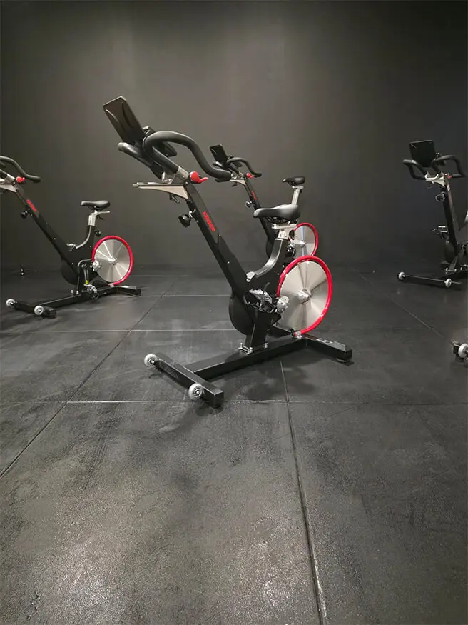 Detalle de Loseta de Caucho para Gimnasio