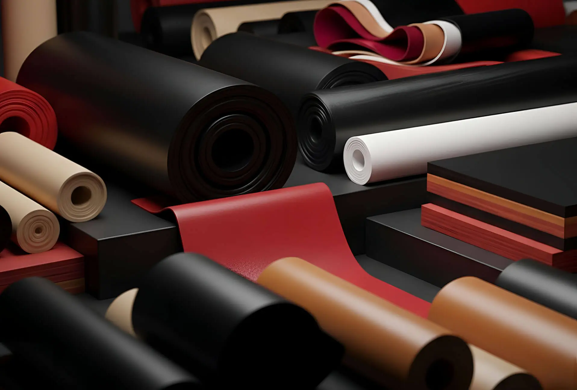 Rollos y Placas de hule industrial listos para entrega con calidad certificada - Grupo Everest