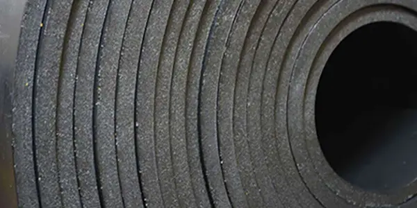 Hule EPDM negro para aplicaciones industriales y exteriores