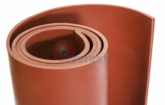 Hule SBR rojo en rollos y placas de Hules Industriales Grupo Everest