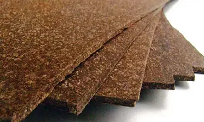 Cork Nitrile for industrial sealing and oil resistance applications.